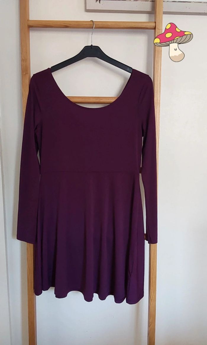 Robe fluide violette prune H&M  T40 - photo numéro 6