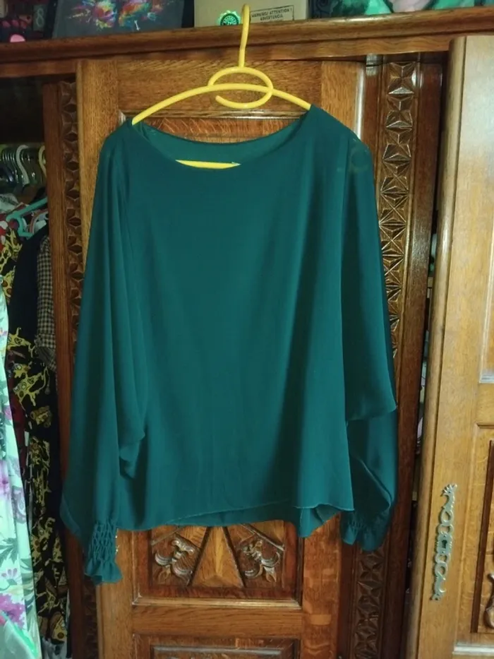 Blouse doublée manches en voile
