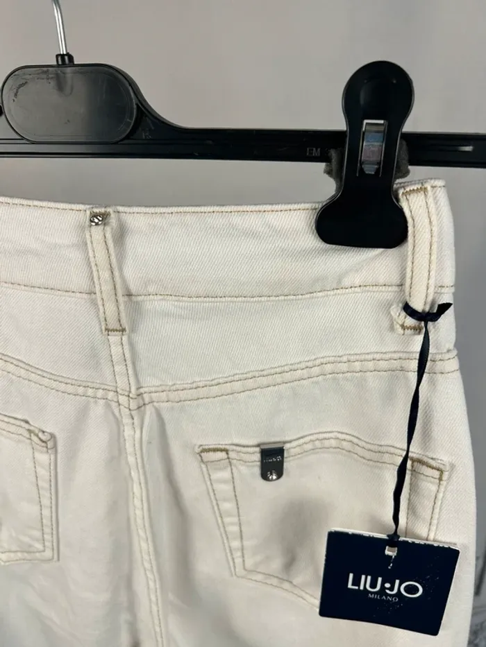 Jean baggy Liujo W24 Blanc Neuf - photo numéro 6