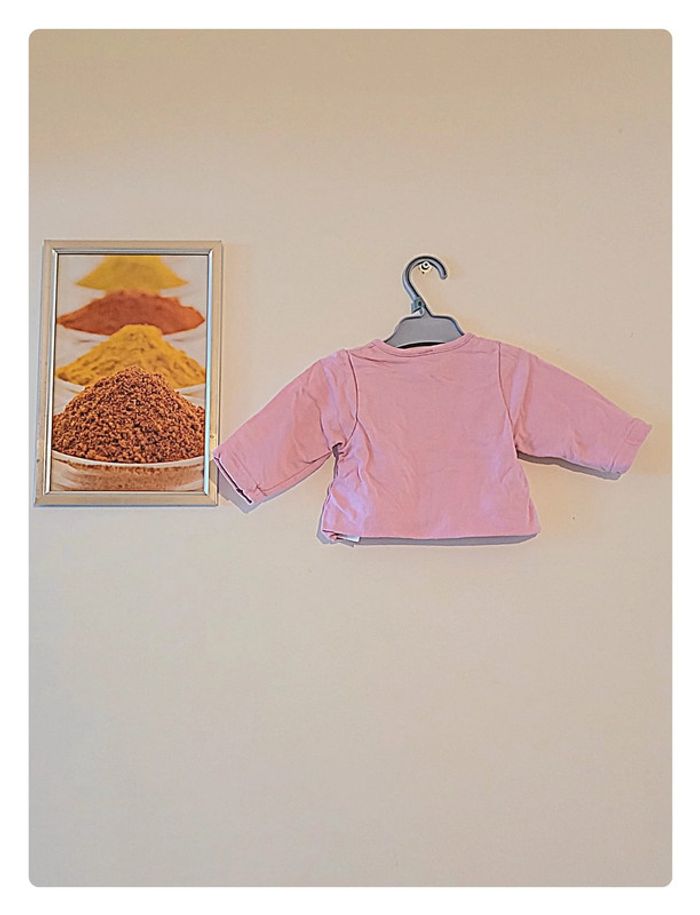 Gilet rose orchestra avec un lapin taille 1 mois - photo numéro 6