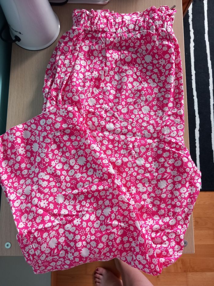 Pantalon fluide fleurie