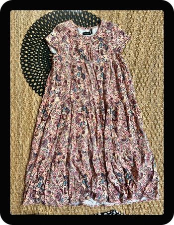 Robe longue vieux rose liberty
