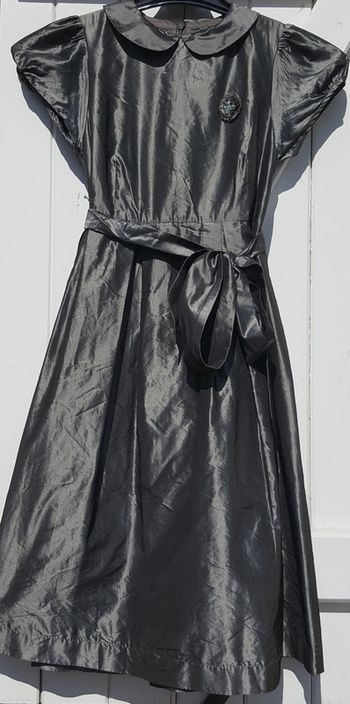 Robe habillee avec jupon métalisé amovible Jacadi 10 ans