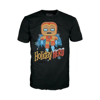T-shirt Pop Marvel “Holiday Hero” Iron Man homme Taille XL Neuf