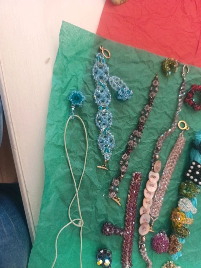 Bagues, pendentifs, collier perles de Swarovski - photo numéro 7