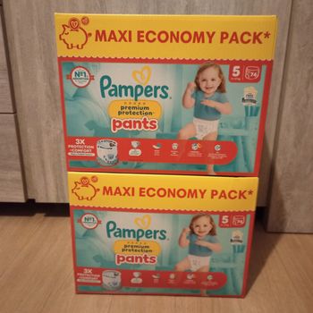 Lot Pampers premium protection Pants taille 5 (148 couches)