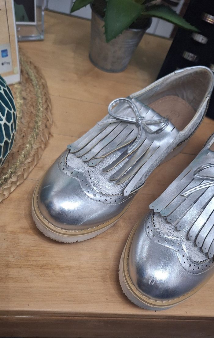 Mocassin argenté P36 bestelle - photo numéro 5