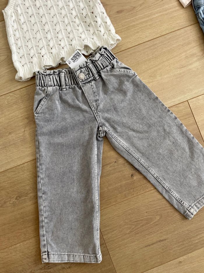 Ensemble jean H&M et top Tao crochet 3 ans - photo numéro 2