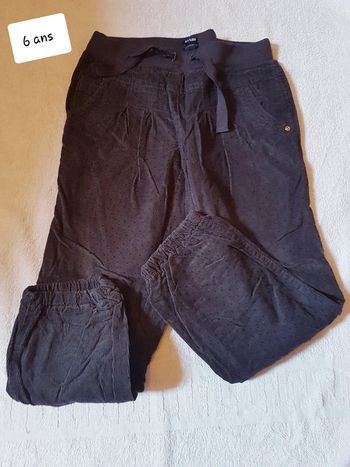 Pantalon velour kiabi 6 ans
