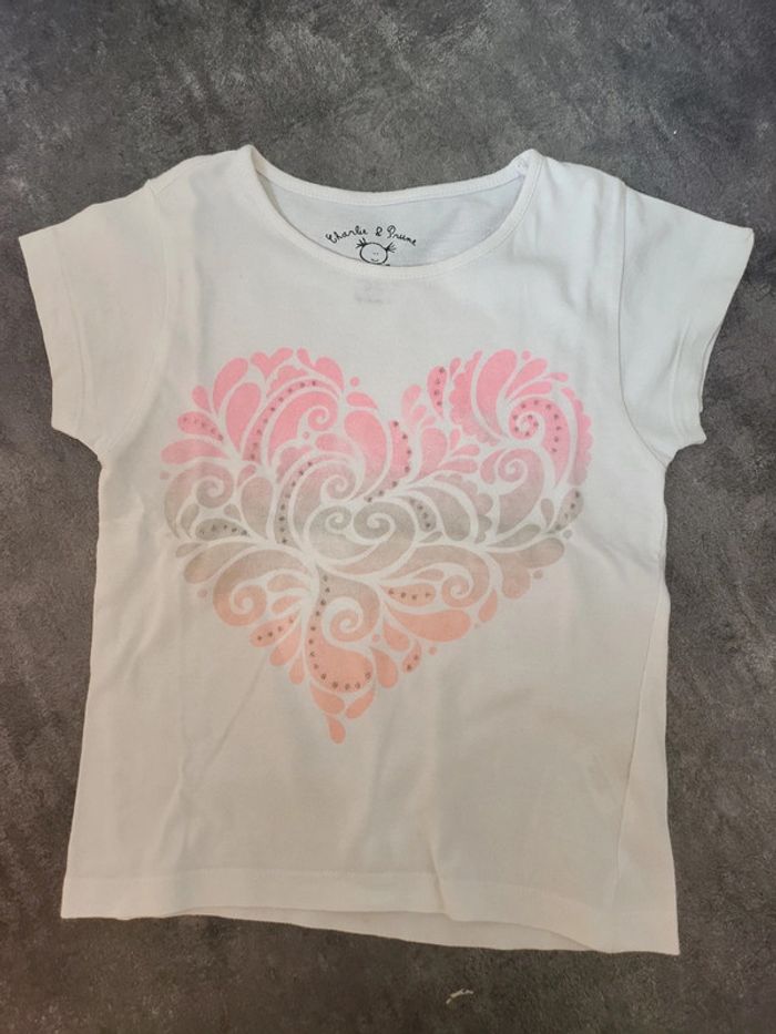 Lot 7 t-shirts fille manches courtes 4ans très bon état - photo numéro 12