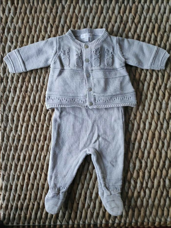 Ensemble mixte gris perle DPAM bio 3 M - photo numéro 2