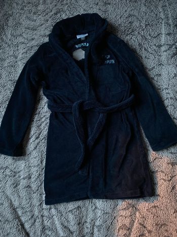 Robe de chambre / peignoir en polaire motif foot -  8 ans