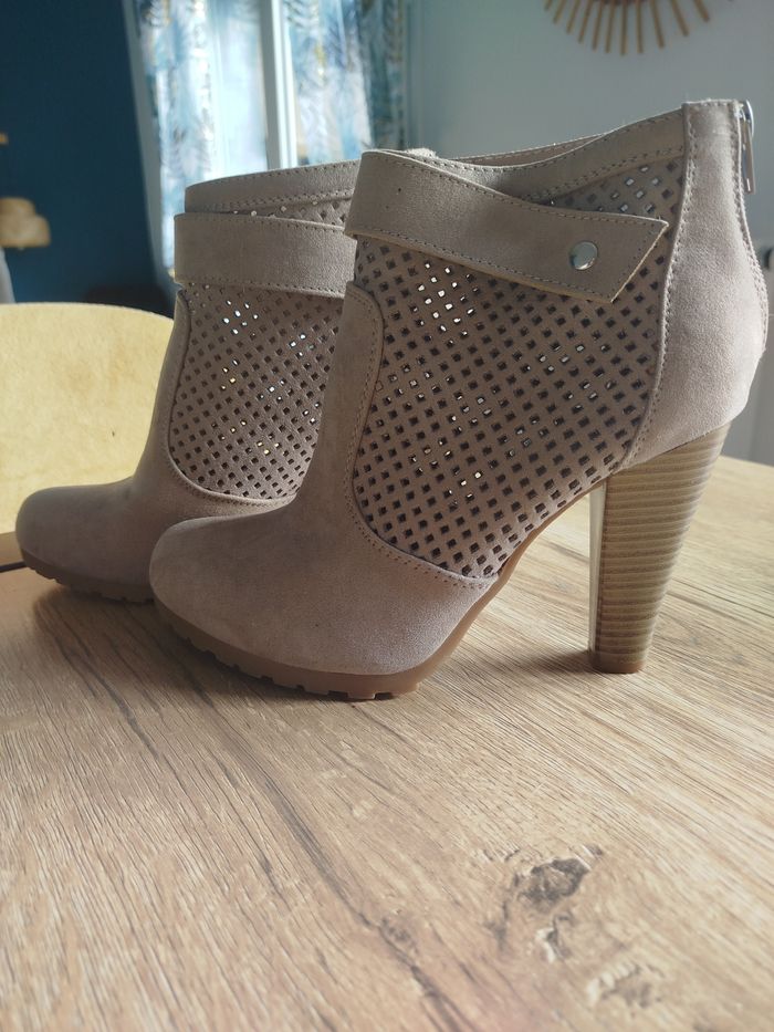 Bottines beige