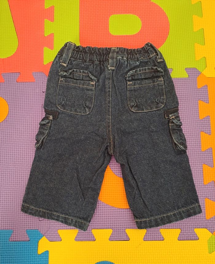 Ensemble bleu t-shirt manches courtes pantalon jean, kiabi, taille 3 mois (60 cm) - photo numéro 7