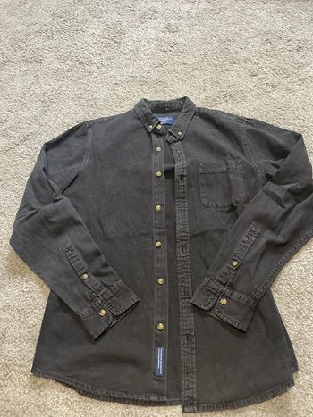 Chemise en jean noir Pull and beat taille M