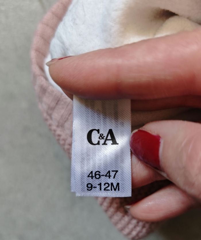9-12 mois / 46-47 cm - cagoule doublée polaire fille C&A - photo numéro 4