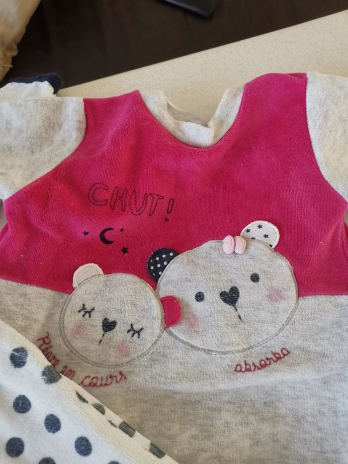 Lot de 2 pyjamas absorba 12 mois - photo numéro 3
