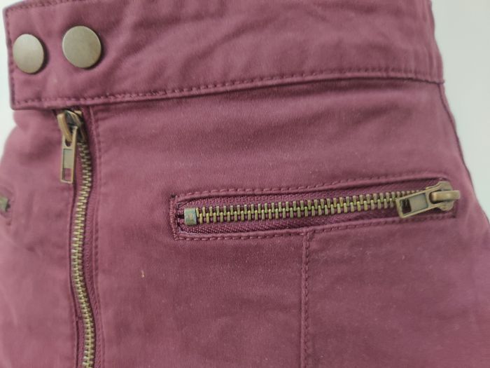 Robe trapèze bordeaux ca - photo numéro 4