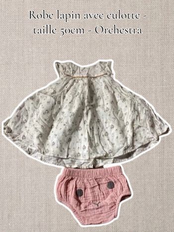 Robe lapin avec culotte - taille 50 - Orchestra