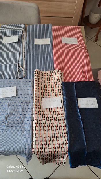Lot de tissu