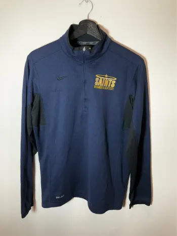 Sweat long 1/4zip bleu marine pour homme Nike Saints Women Soccer taille S 475