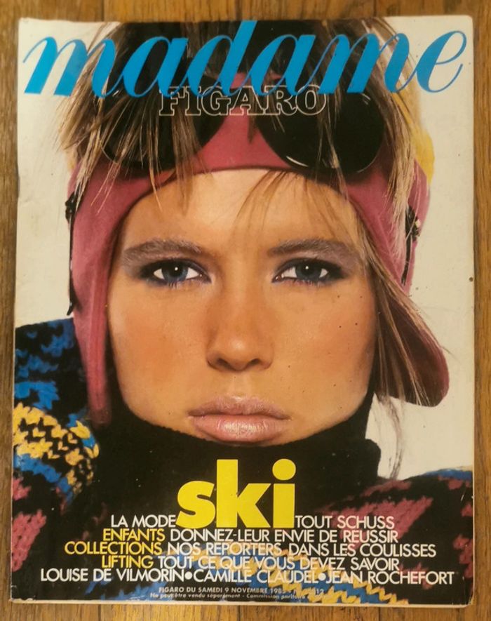 Ancien magazine Madame figaro 1985 N°12812 vintage