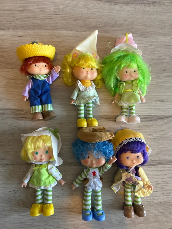 Lot de 6 poupées Charlotte aux Fraises – Collection Altaya