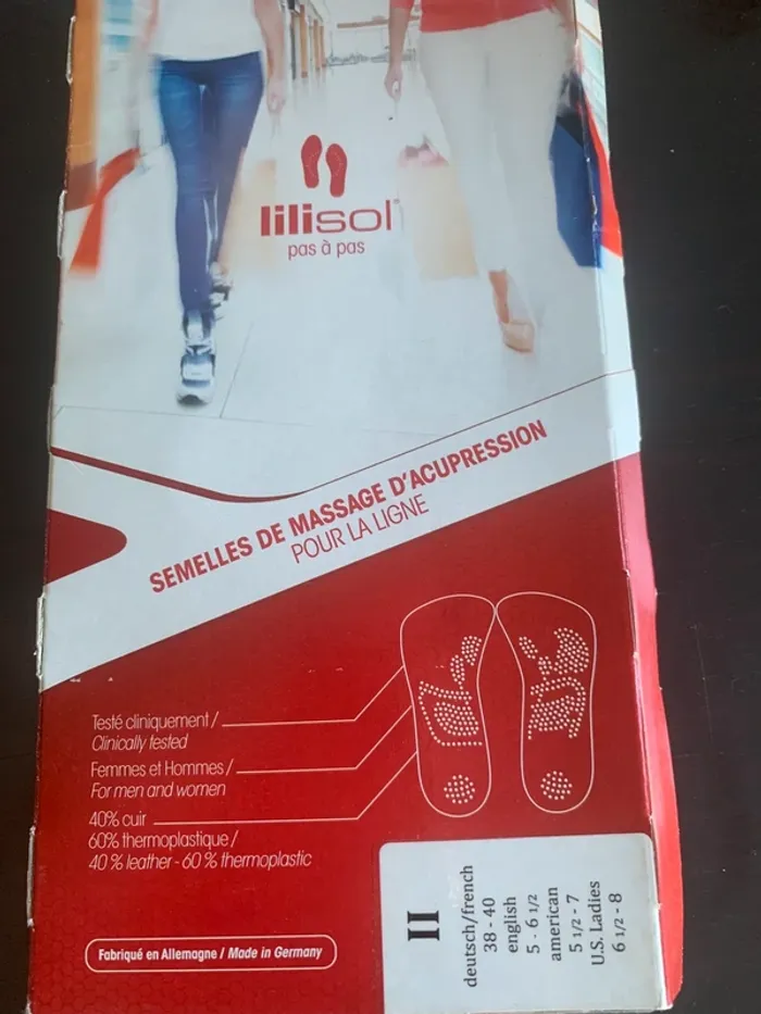 Lilisol semelles amincissantes T38/40