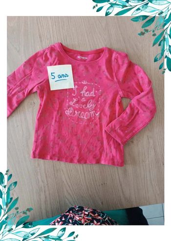 T-shirt à manches longues 5 ans
