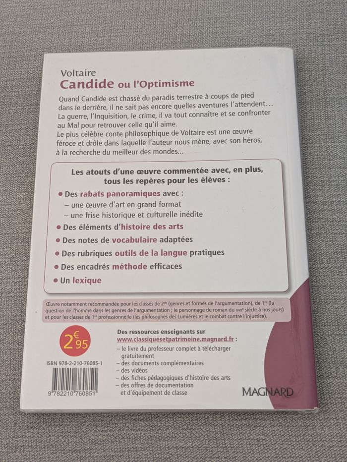 "Candide" de Voltaire ( neuf et recouvert ) - photo numéro 2