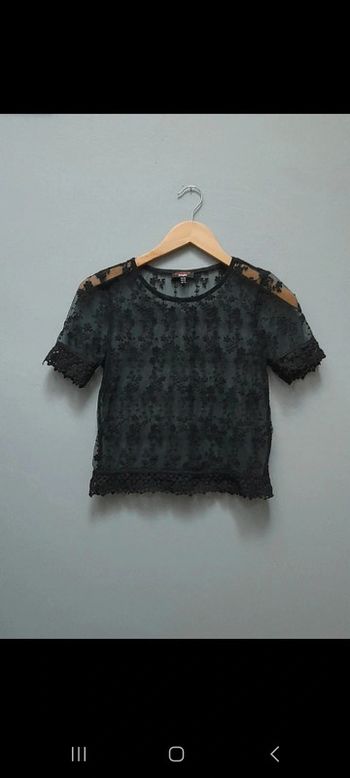 Top dentelle ajouré