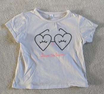 Tee-shirt blanc lunette