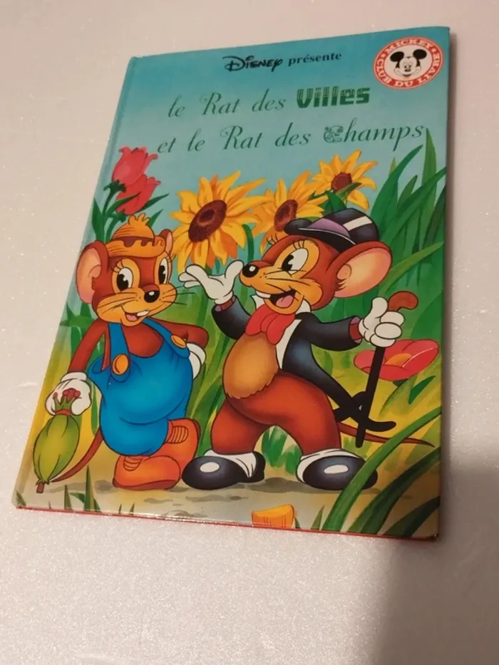 Livre Disney : Le rat des villes et le rat des champs