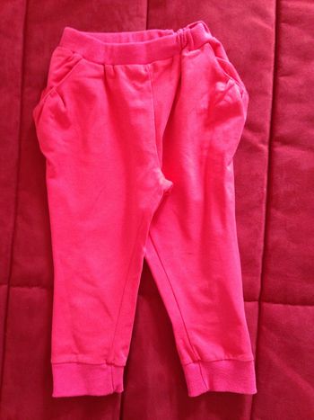 Pantalon jogging framboise