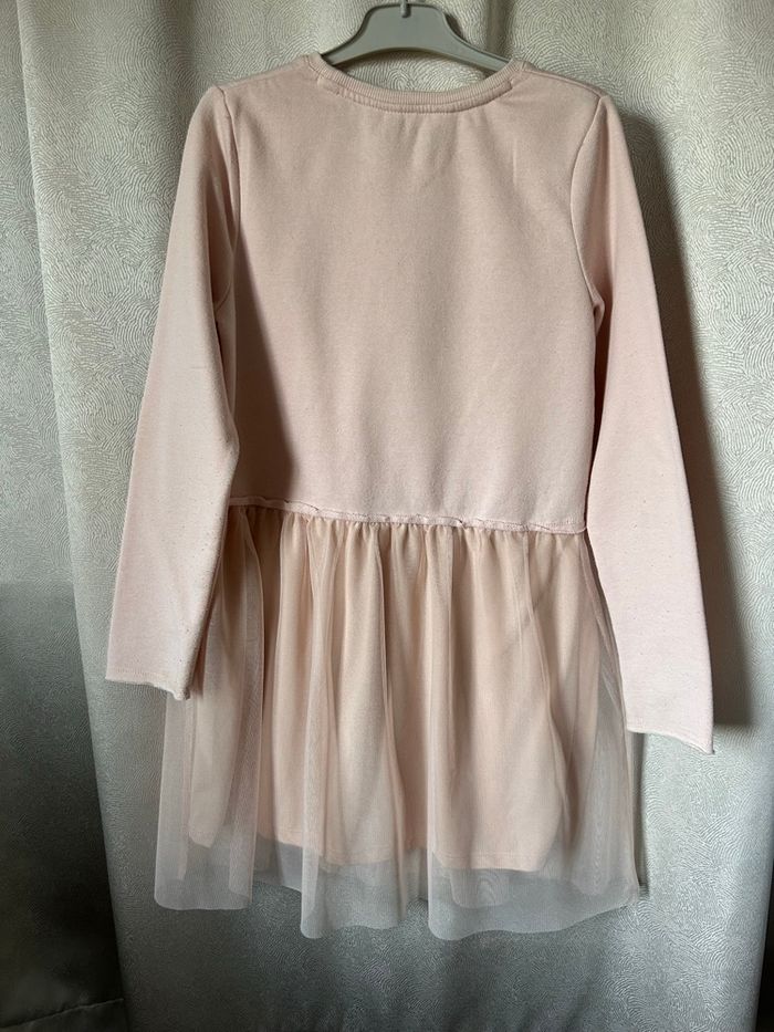 Robe jupe voile rose abricot 12 ans H&M - photo numéro 4