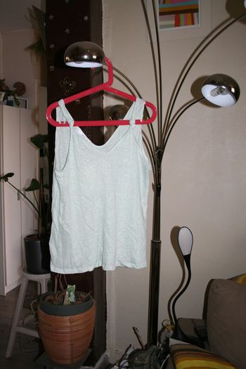 🌸Top vert  pastel en lin Taille 40 "Mango" Neuf 🌸