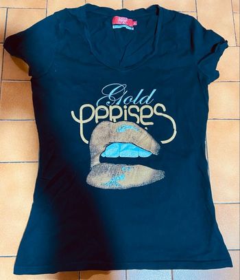 Tshirt noir le temps des cerises L