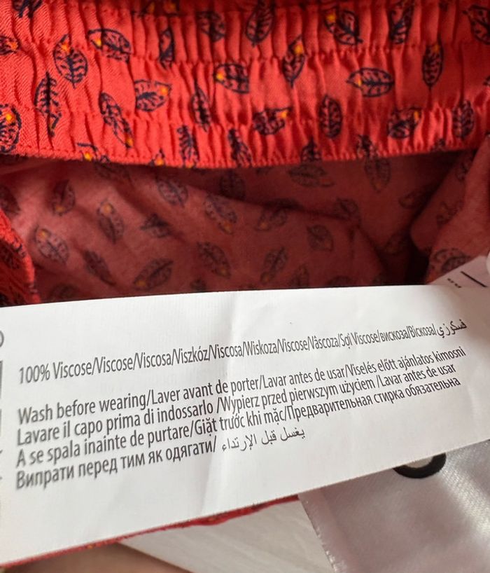 Jupe rouge à motifs grande taille 50-52 - photo numéro 7