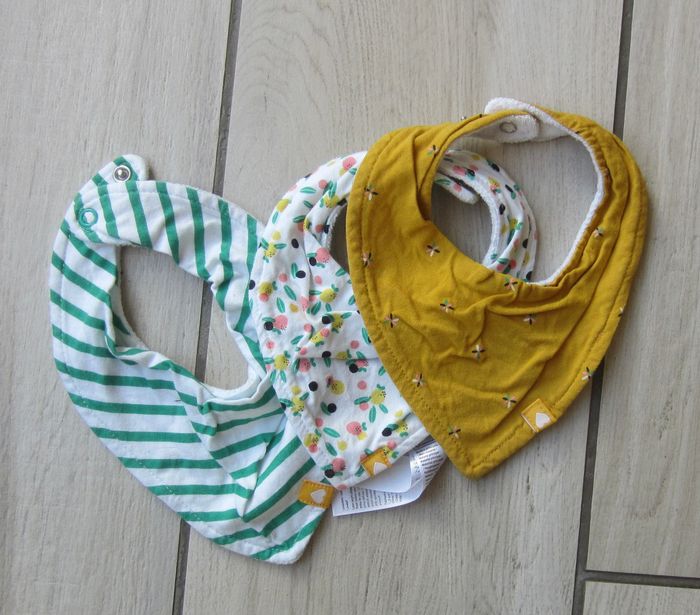 Lot de bandana/bavoir