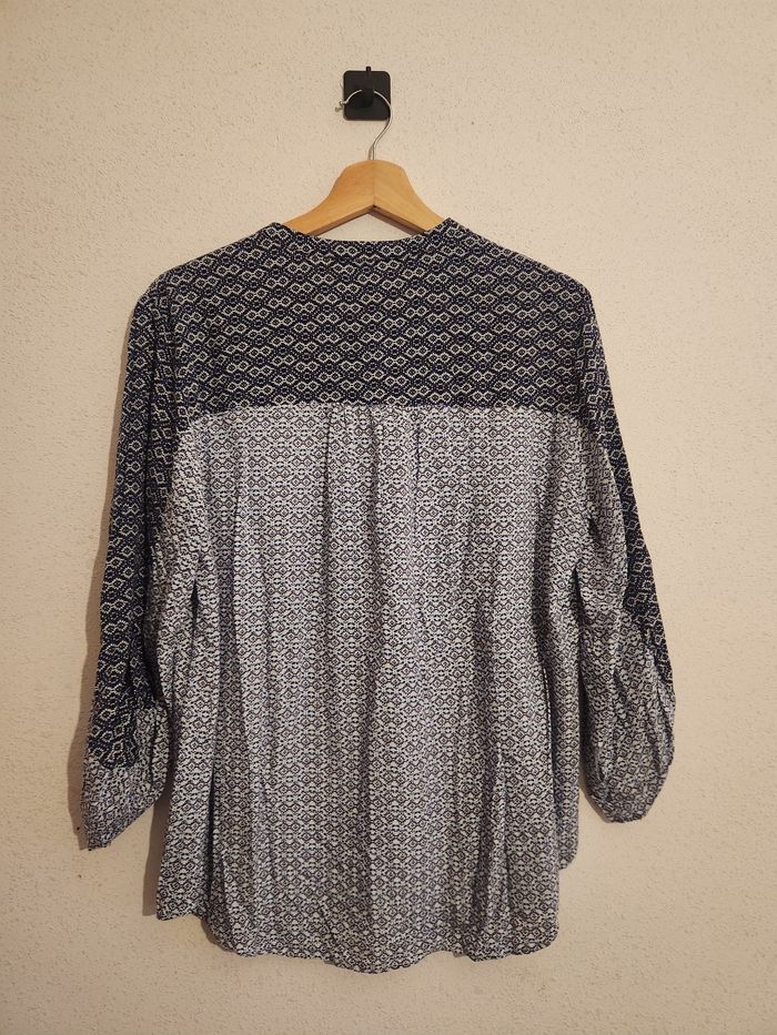 Blouse imprimée bleue Sud Express T.M - fluide & élégante - photo numéro 6