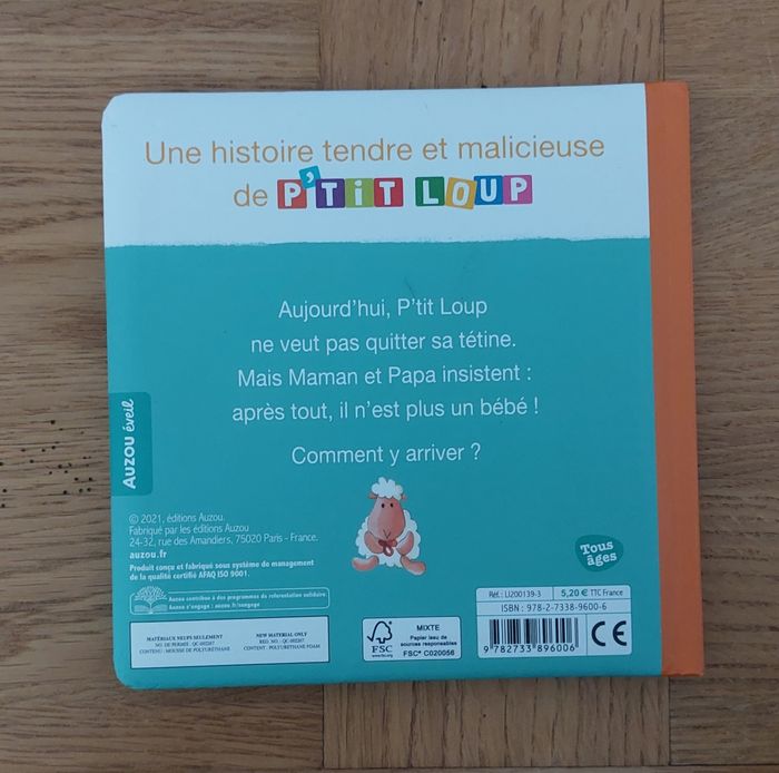 P'tit Loup n'a plus besoin de tétine - Auzou éveil - photo numéro 3