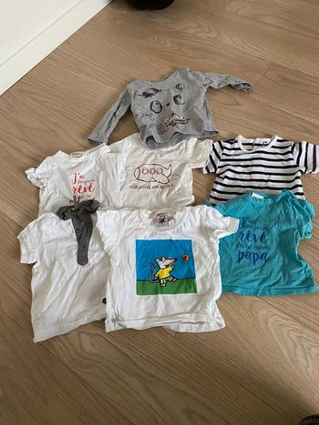Lot de 6 t shirts MC et un ML orchestra 3 mois