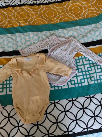 Lot body manche longue 3 mois fille