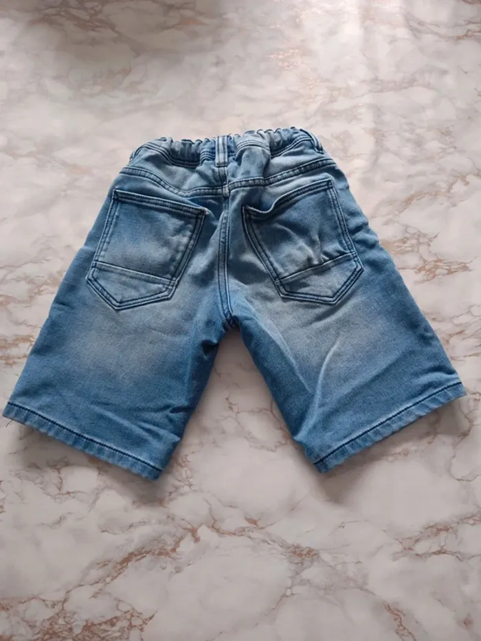 Short 6 ans 116cm jean élastique - photo numéro 5