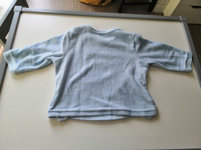 Pyjama 2 pièces en velours (Bleu) 9 mois (71 cm) Mots d'enfants - photo numéro 5