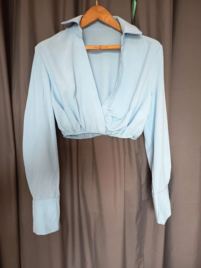 Ensemble crop top et pantalon très large. Marque X&Z.