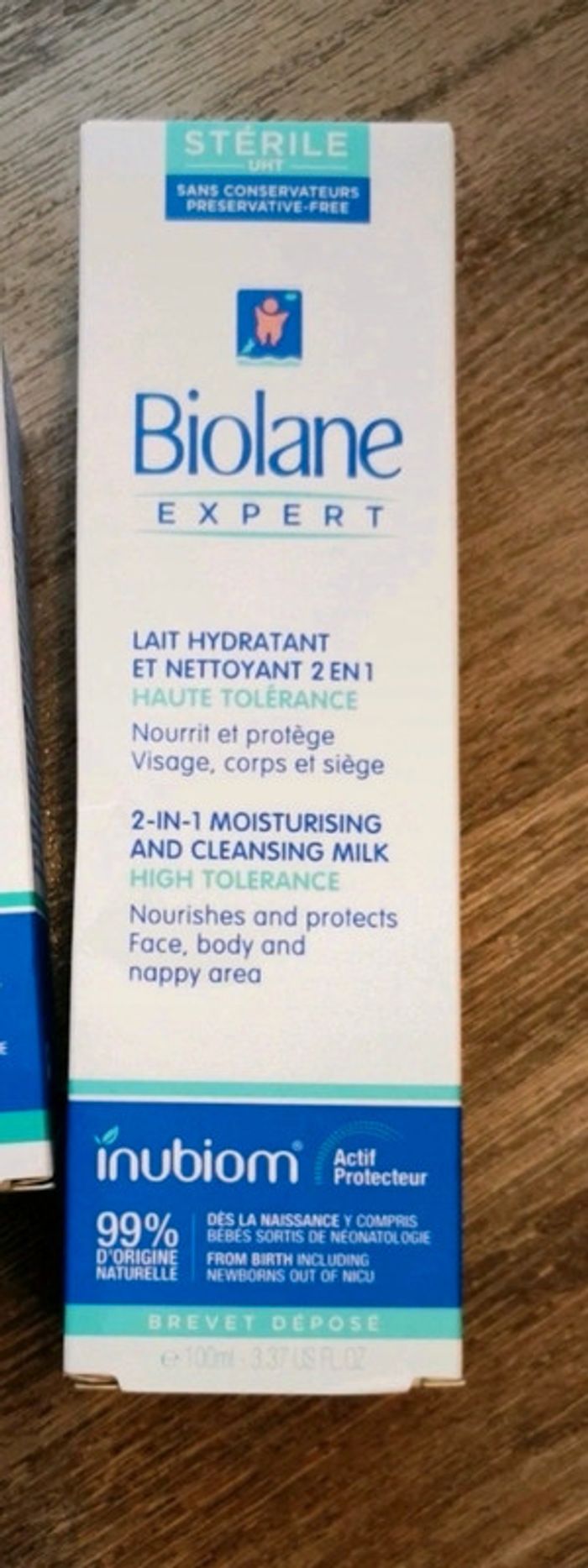 Lait hydratant et nettoyant biolane neuf