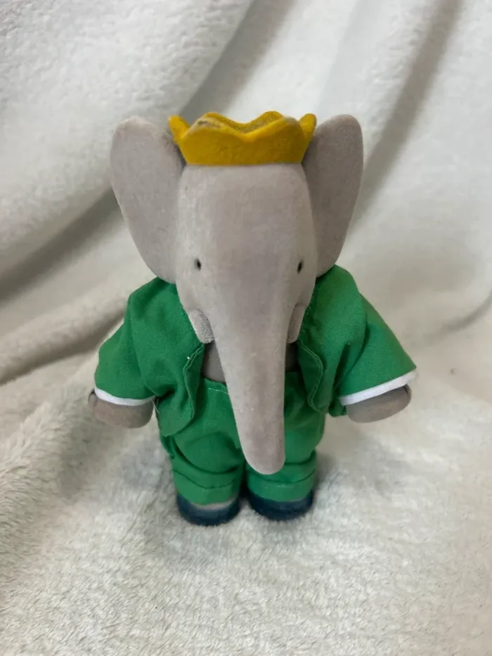 Figurine vintage articulée Babar le roi des éléphants