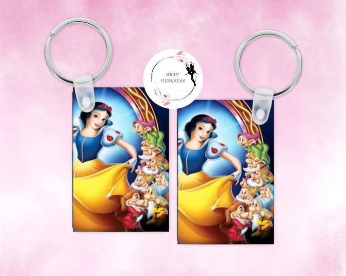 Blanche neige x 7 nains - Porte-clés
