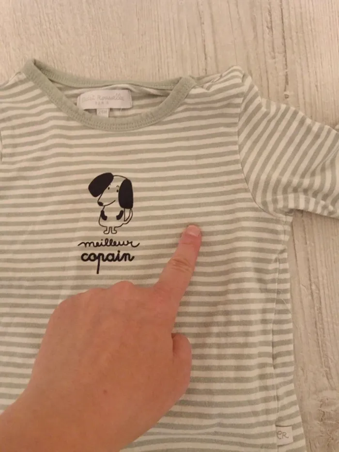 Lot jean Tshirt a manches longues - photo numéro 2